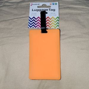 New Luggage Tag, G FORCE Neon Orange, Unisex